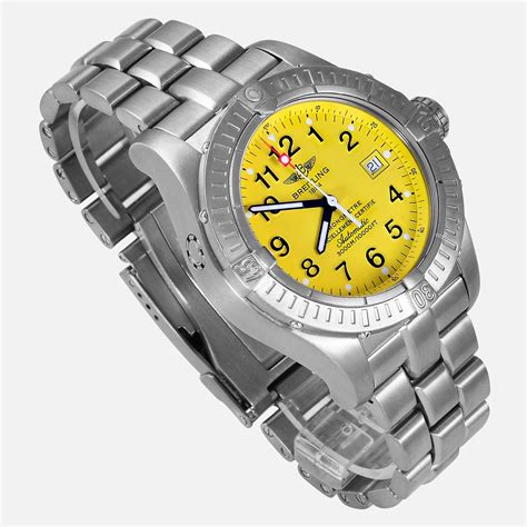 breitling avenger seawolf chrono code yellow|Breitling watches yellow face.